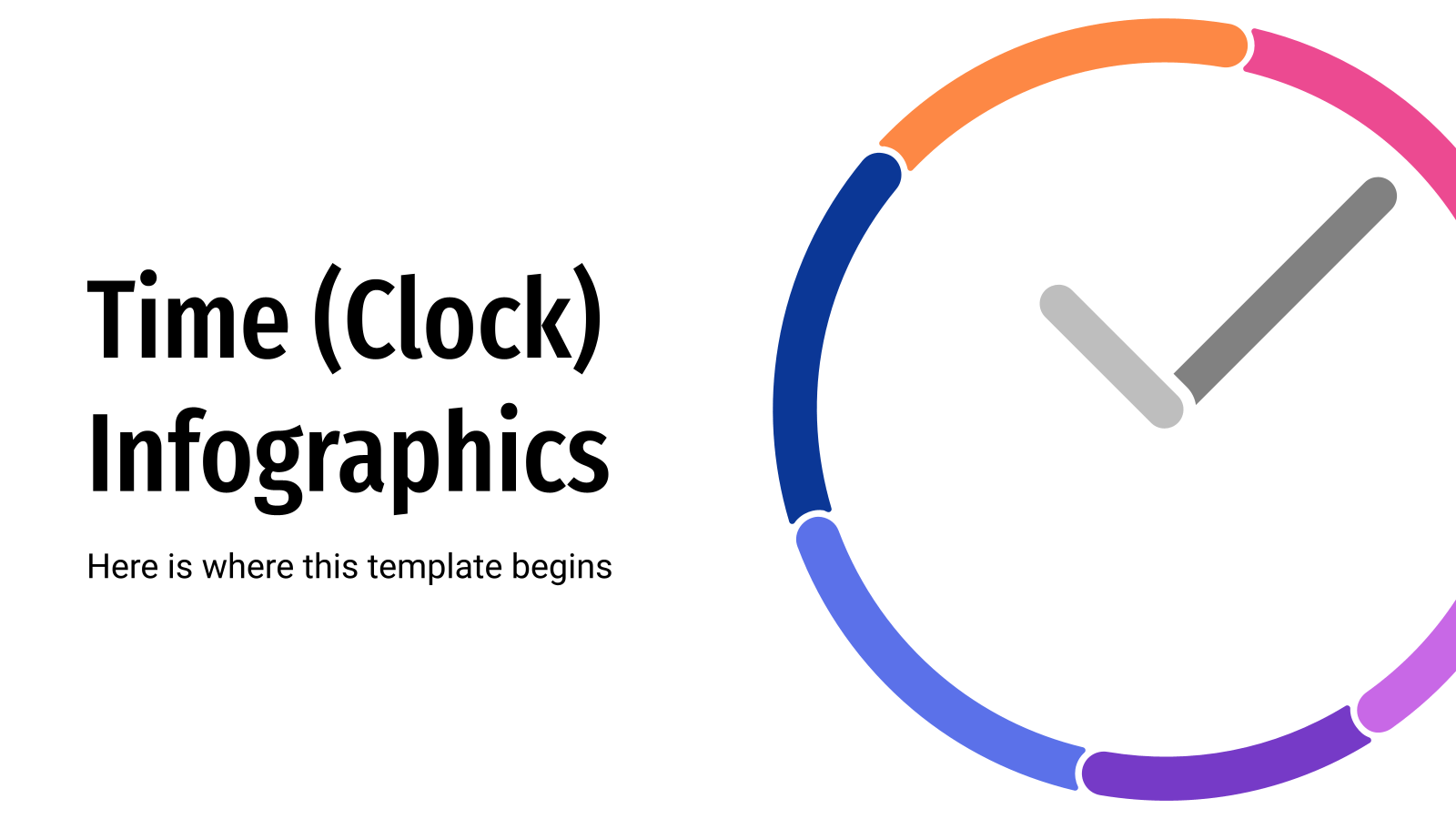 PowerPoint的时间（时钟）信息图